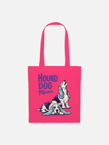 Hound Dog Mama - Stoffbeutel - Azalea