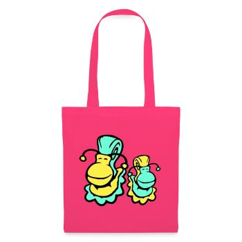2 snail shell snails child dad mom family - Tote Bag - azalea - Front