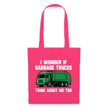 I wonder if garbage trucks are thinking of me - Tote Bag - azalea - Front