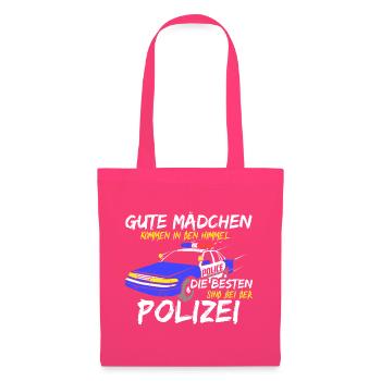 Beste Mädchen Sind Bei Der Polizei Polizistin - Stoffbeutel - Azalea - Vorne