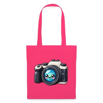 Kawaii Kamera Blickfang - Stoffbeutel - Azalea - Vorne