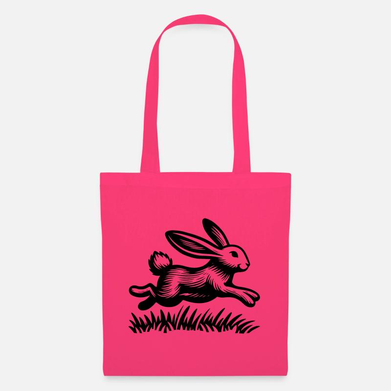Der Springende Hase - Stoffbeutel - Azalea