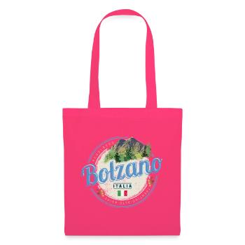 Bolzano, Trentin, Tyrol du Sud, Italie, souvenir vintage - Sac en tissu - rose azalée - Devant