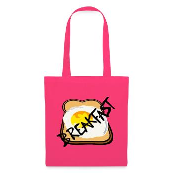 Toast mit Spiegelei Grafik - Stoffbeutel - Azalea - Vorne