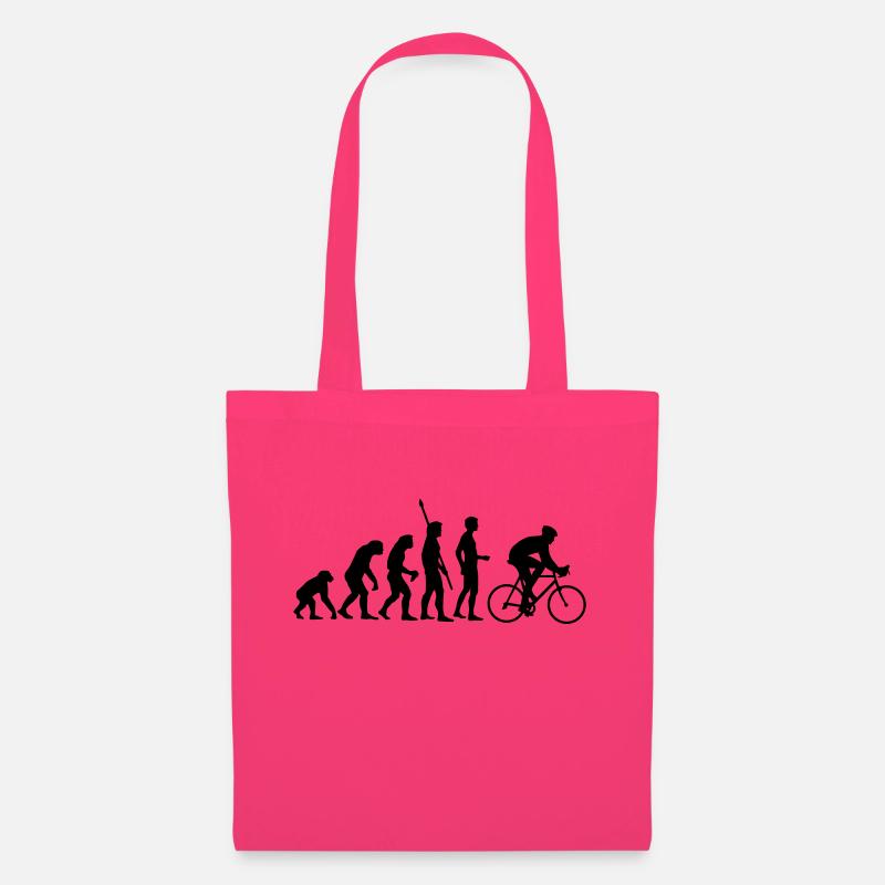 evolution_radfahrer - Tote Bag - azalea