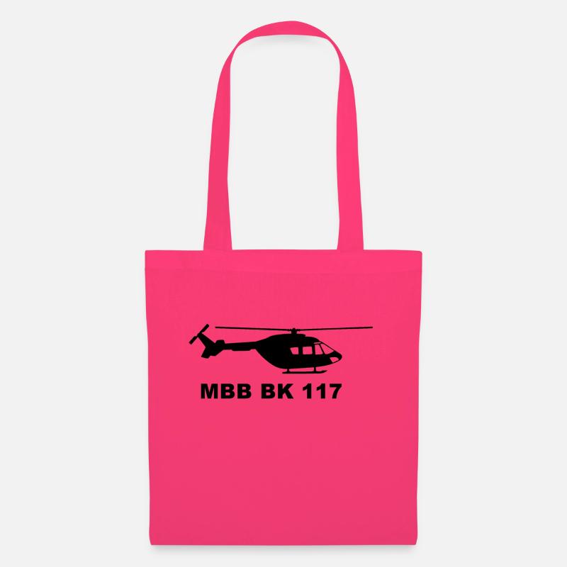 MBB BK 117 Helicopter - Stoffbeutel - Azalea