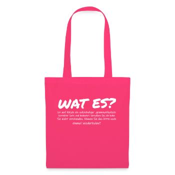 Wat es? - Stoffbeutel - Azalea - Vorne