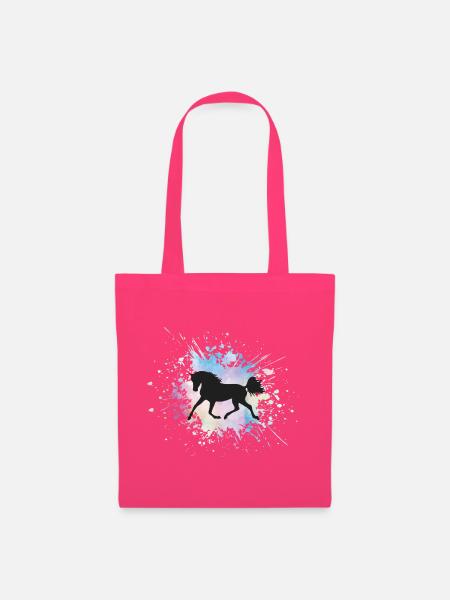 Pferde Grafik Pferdemotiv Bunt Pferdefan Geschenk - Stoffbeutel - Azalea