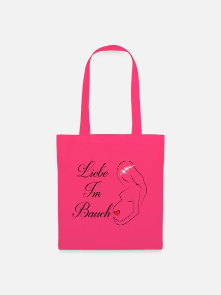Schwangerschaft werdende Mutter Babybauch Geschenk - Stoffbeutel - Azalea