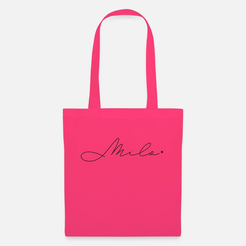 Name Milo - Stoffbeutel - Azalea