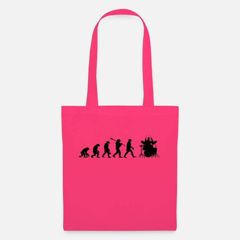 Evolution Drummer Player Drummer Player Geschenk - Stoffbeutel - Azalea