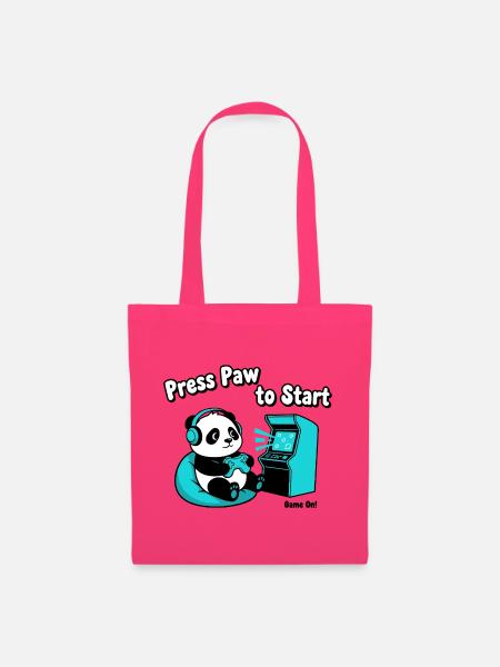 Panda Press Paw Start - Stoffbeutel - Azalea