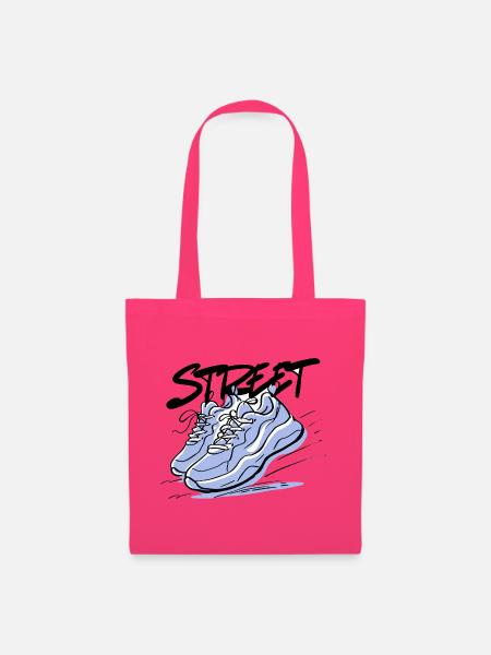 Blaues Sneaker-Design im Skizzenstil - Stoffbeutel - Azalea