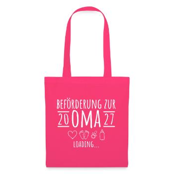 Beförderung zur Oma 2027 loading - Stoffbeutel - Azalea - Vorne