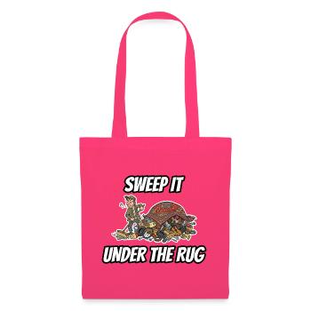 Sweep it under the carpet – lustige Idiom-Zeichentrickserie - Stoffbeutel - Azalea - Vorne