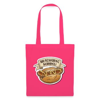 Bratwurst Semmel Emblem - Stoffbeutel - Azalea - Vorne