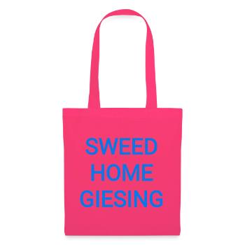sweet home giesing Text - Stoffbeutel - Azalea - Vorne