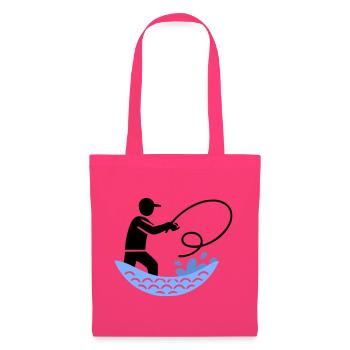 Fishing & Fishing | Petri Heil Hobby Logo - Tote Bag - azalea - Front