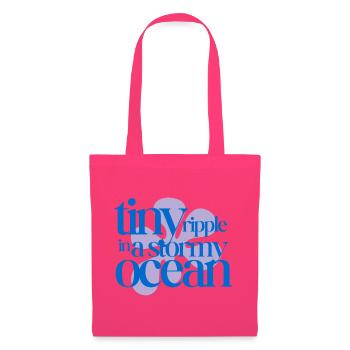 Tiny ripple in a stormy ocean (lavender) - Tote Bag - azalea - Front