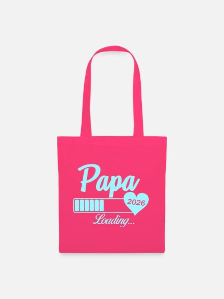 Papa Loading 2026 Herz - Stoffbeutel - Azalea