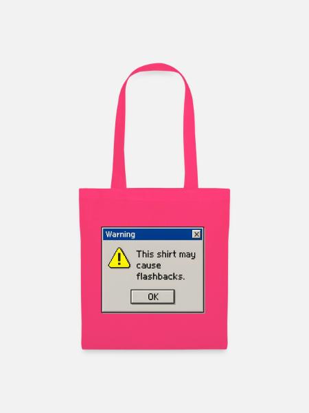 Retro-90er-Computerfehler-Pop-up-Flashback - Stoffbeutel - Azalea