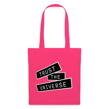Trust The Universe Spiritual Universe Quote Logo - Tote Bag - azalea - Front