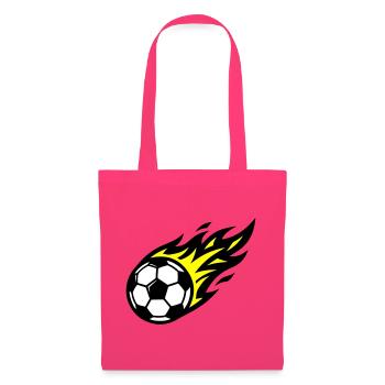 Ballon de Flamme de Football - Sac en tissu - rose azalée - Devant