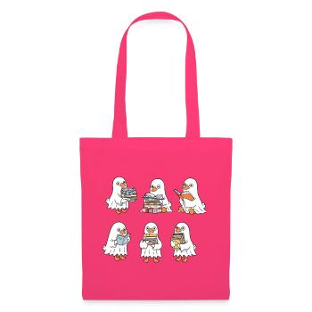 Lesende Pinguine Buchliebhaber - Stoffbeutel - Azalea - Vorne