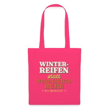 Winterreifen statt Weihnachtsruhe - Kfz - Stoffbeutel - Azalea - Vorne