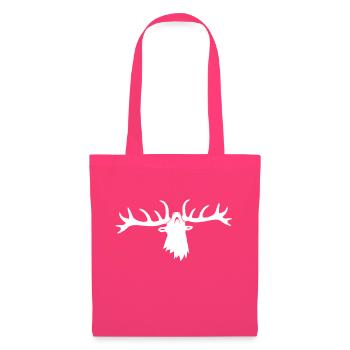 hirsch röhrender brunft geweih elch stag antler - Stoffbeutel - Azalea - Vorne