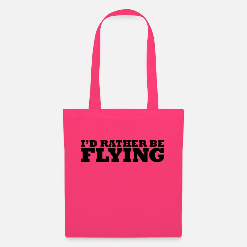 I'd rather be flying - Sac en tissu - rose azalée