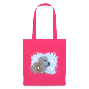 Retriever, Golden Retriever, Hund,Weihnachten, - Stoffbeutel - Azalea - Vorne