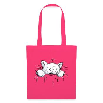 Weiße Katzen I Katzenfreunde Geschenk - Stoffbeutel - Azalea - Vorne
