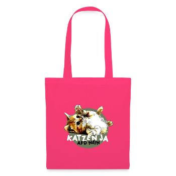Süße Katze Ja, Partei AfD Nein - Stoffbeutel - Azalea - Vorne