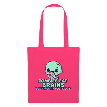 Kawaii Zombie Tastes Brain - Tote Bag - azalea - Front