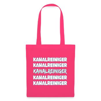 Beruf Kanalreiniger - Stoffbeutel - Azalea - Vorne