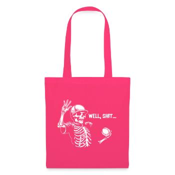 Well Shit Skeleton Lost Baseball Halloween - Stoffbeutel - Azalea - Vorne