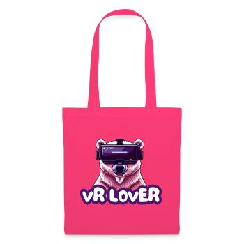 VR Bear with Virtual Reality Glasses - Tote Bag - azalea - Front