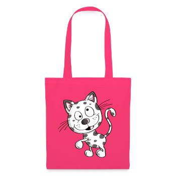 Knuffige Katze - Katzen - Kater - Stubentiger - Stoffbeutel - Azalea - Vorne