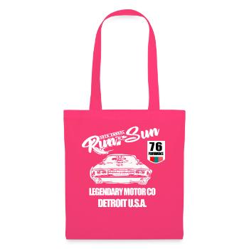 Patch Muscle Car - Sac en tissu - rose azalée - Devant