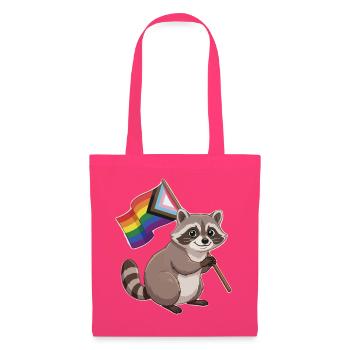 LGBTQ Pride Month - Funny Pride Raccoon - Tote Bag - azalea - Front