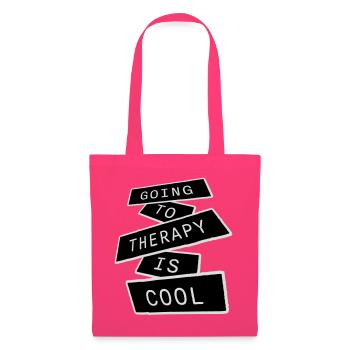 Going To Therapy Is Cool Funny Mentally Healthy - Tote Bag - azalea - Front