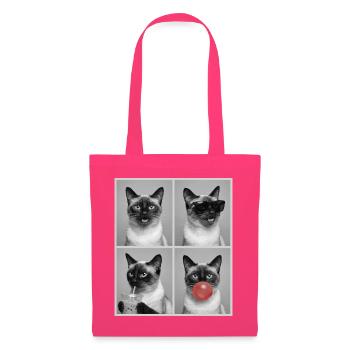 Katzen Siam Katze - Stoffbeutel - Azalea - Vorne