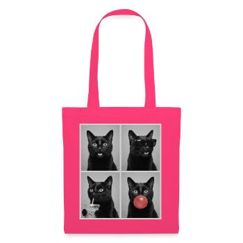 Katzen schwarze Katze - Stoffbeutel - Azalea - Vorne