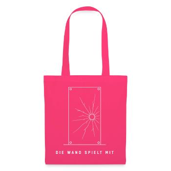 Die Wand spielt mit Squash Padel Sport T-Shirt - Stoffbeutel - Azalea - Vorne