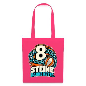 8 Steine - Danke Kette - Stoffbeutel - Azalea - Vorne