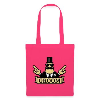 Pointing Groom (Stag Night / Bachelor Party / 3C) - Tote Bag - azalea - Front