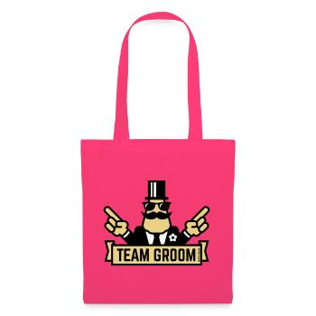 Marié d’équipe (Enterrement de vie de garçon du soir du monde 3C) - Sac en tissu - rose azalée - Devant
