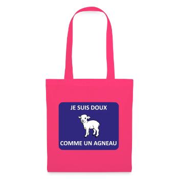 Doux comme un agneau - Sac en tissu - rose azalée - Devant