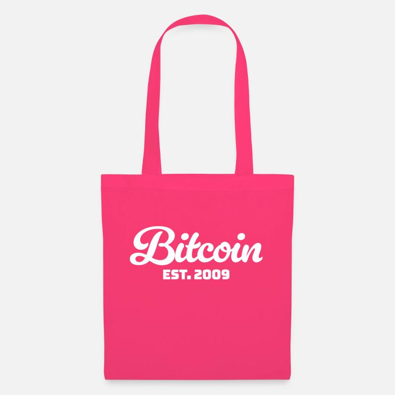 Bitcoin Est. 2009 – Klassisches Krypto Design - Stoffbeutel - Azalea